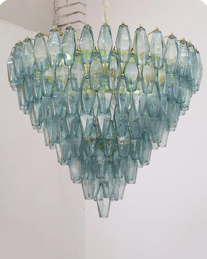 Rosalique lampadario in vetro