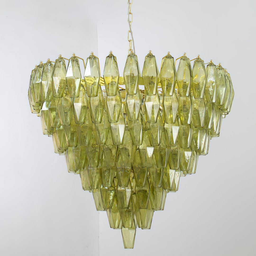Rosalique lampadario in vetro