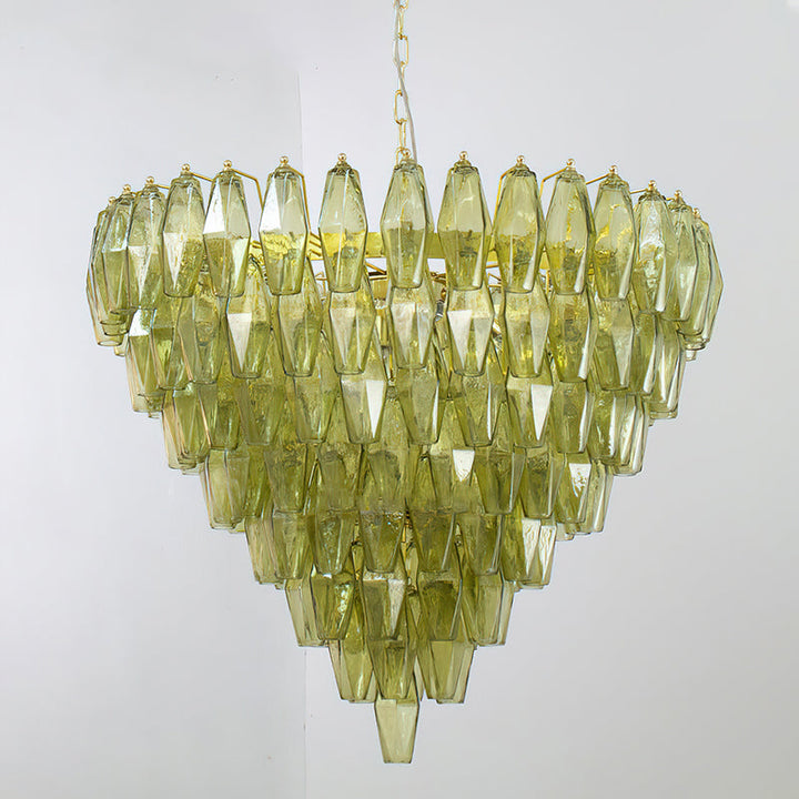 Rosalique lampadario in vetro