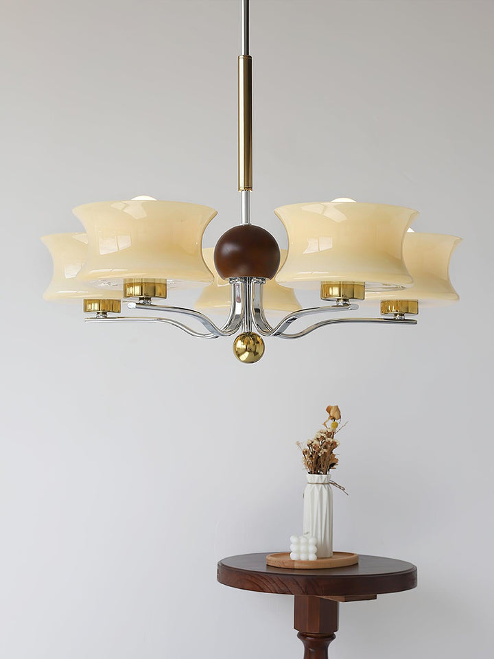 Lioralelle lampadario elegante in vetro