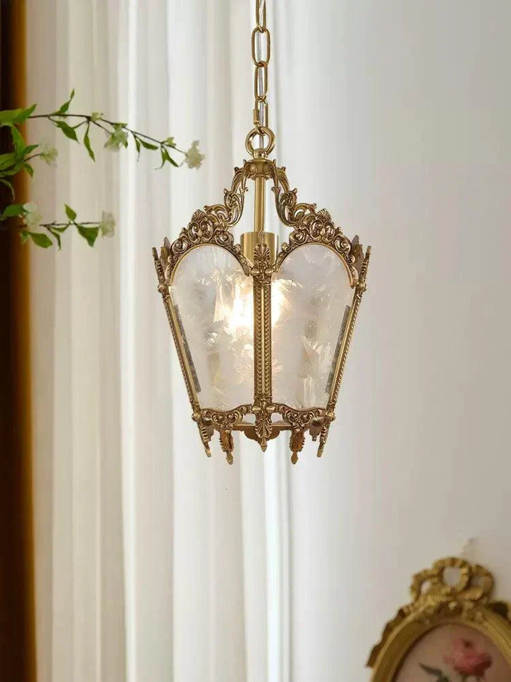 Auririelle lampada a sospensione in ottone Empire Antico elegante
