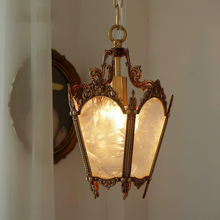 Auririelle lampada a sospensione in ottone Empire Antico elegante