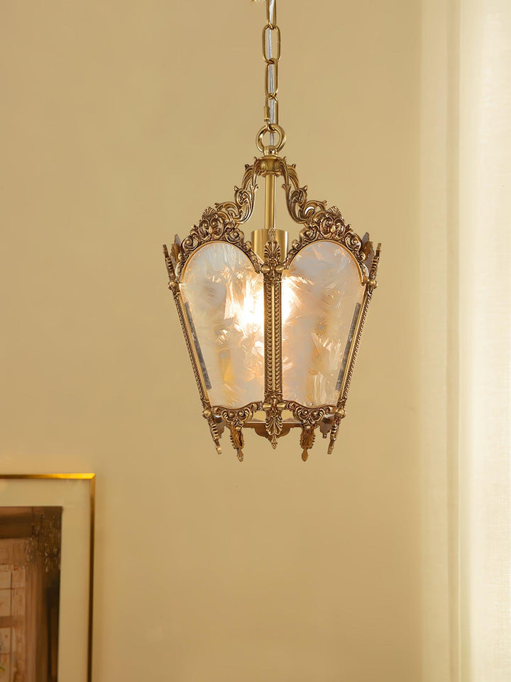 Auririelle lampada a sospensione in ottone Empire Antico elegante