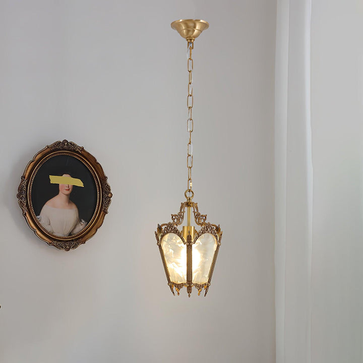 Auririelle lampada a sospensione in ottone Empire Antico elegante