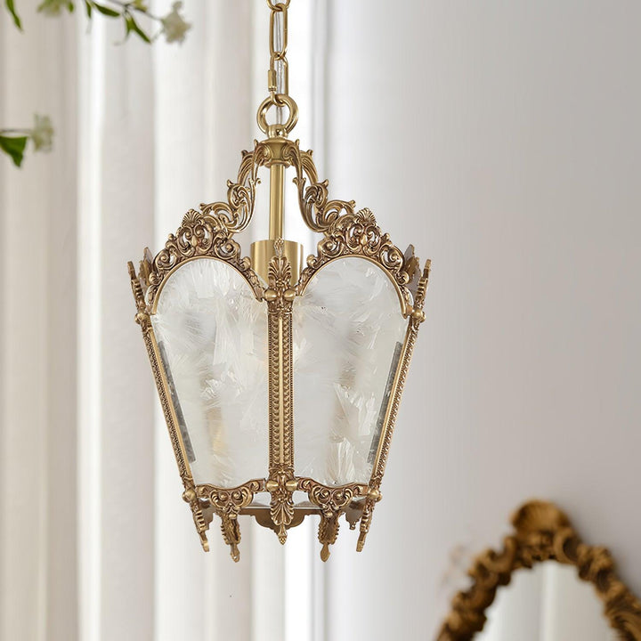 Auririelle lampada a sospensione in ottone Empire Antico elegante