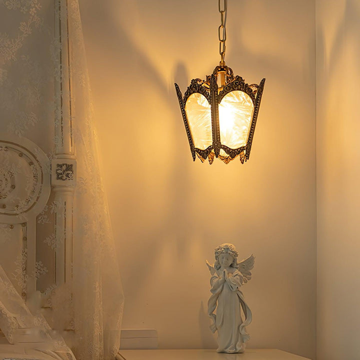 Auririelle lampada a sospensione in ottone Empire Antico elegante