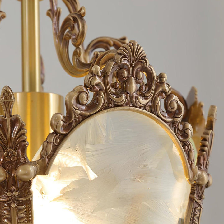 Auririelle lampada a sospensione in ottone Empire Antico elegante