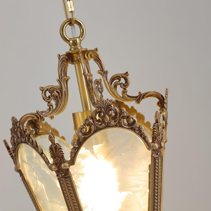 Auririelle lampada a sospensione in ottone Empire Antico elegante