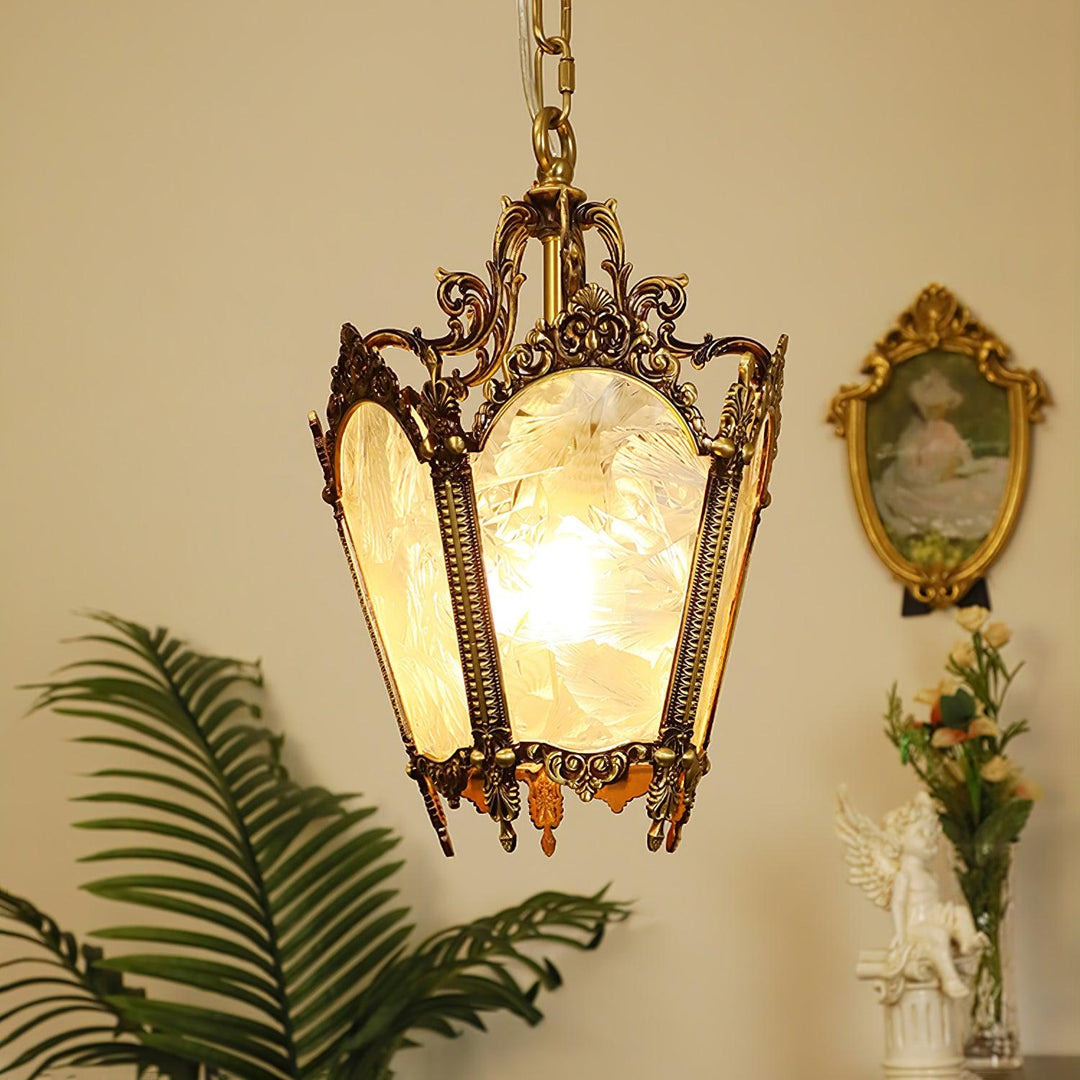 Auririelle lampada a sospensione in ottone Empire Antico elegante