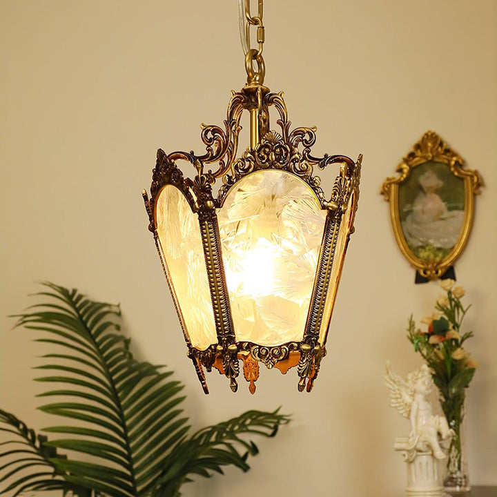 Auririelle lampada a sospensione in ottone Empire Antico elegante