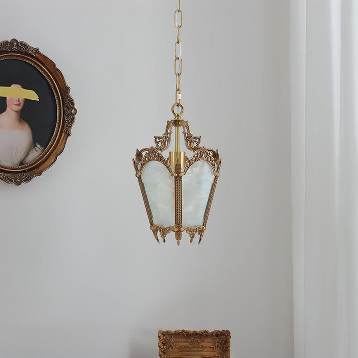 Auririelle lampada a sospensione in ottone Empire Antico elegante