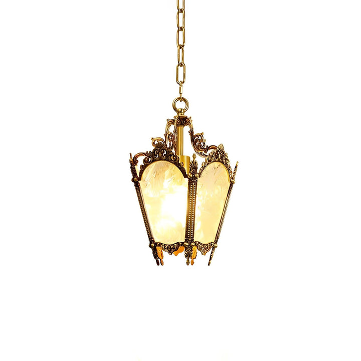 Auririelle lampada a sospensione in ottone Empire Antico elegante