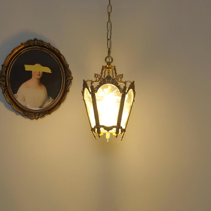 Auririelle lampada a sospensione in ottone Empire Antico elegante