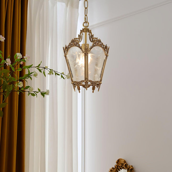 Auririelle lampada a sospensione in ottone Empire Antico elegante