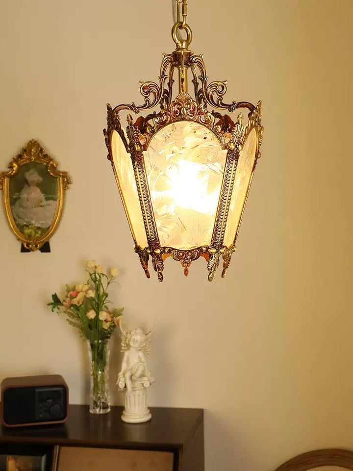 Auririelle lampada a sospensione in ottone Empire Antico elegante