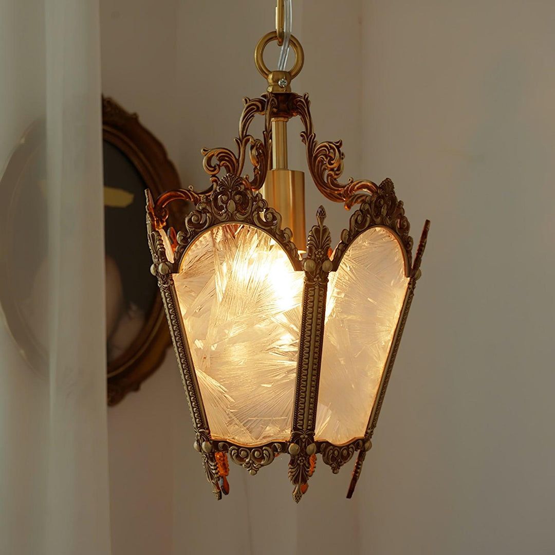 Auririelle lampada a sospensione in ottone Empire Antico elegante