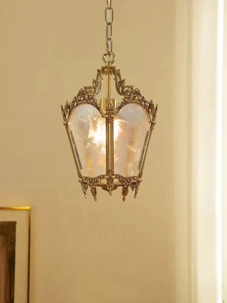 Auririelle lampada a sospensione in ottone Empire Antico elegante