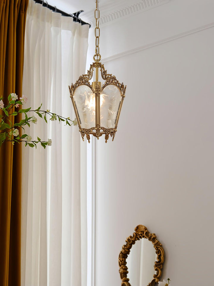 Auririelle lampada a sospensione in ottone Empire Antico elegante