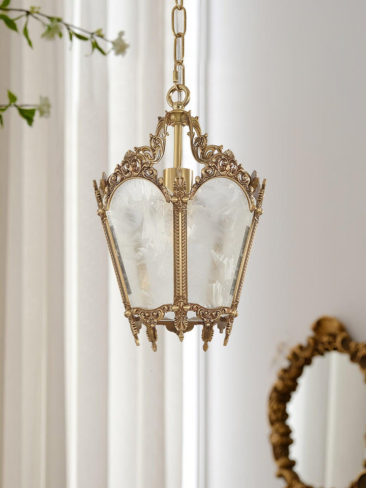 Auririelle lampada a sospensione in ottone Empire Antico elegante
