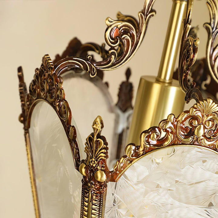 Auririelle lampada a sospensione in ottone Empire Antico elegante