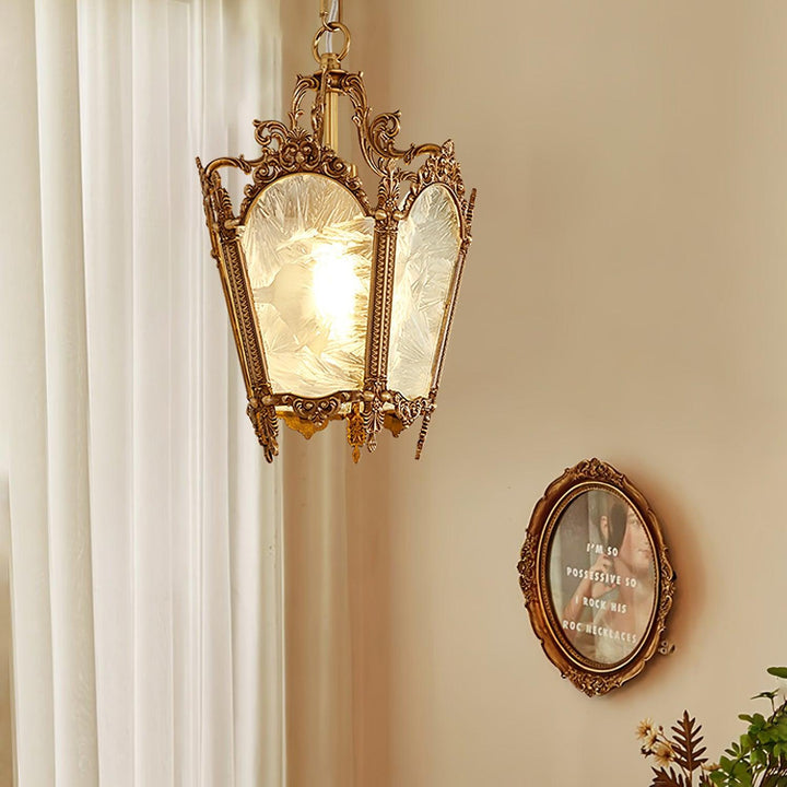 Auririelle lampada a sospensione in ottone Empire Antico elegante