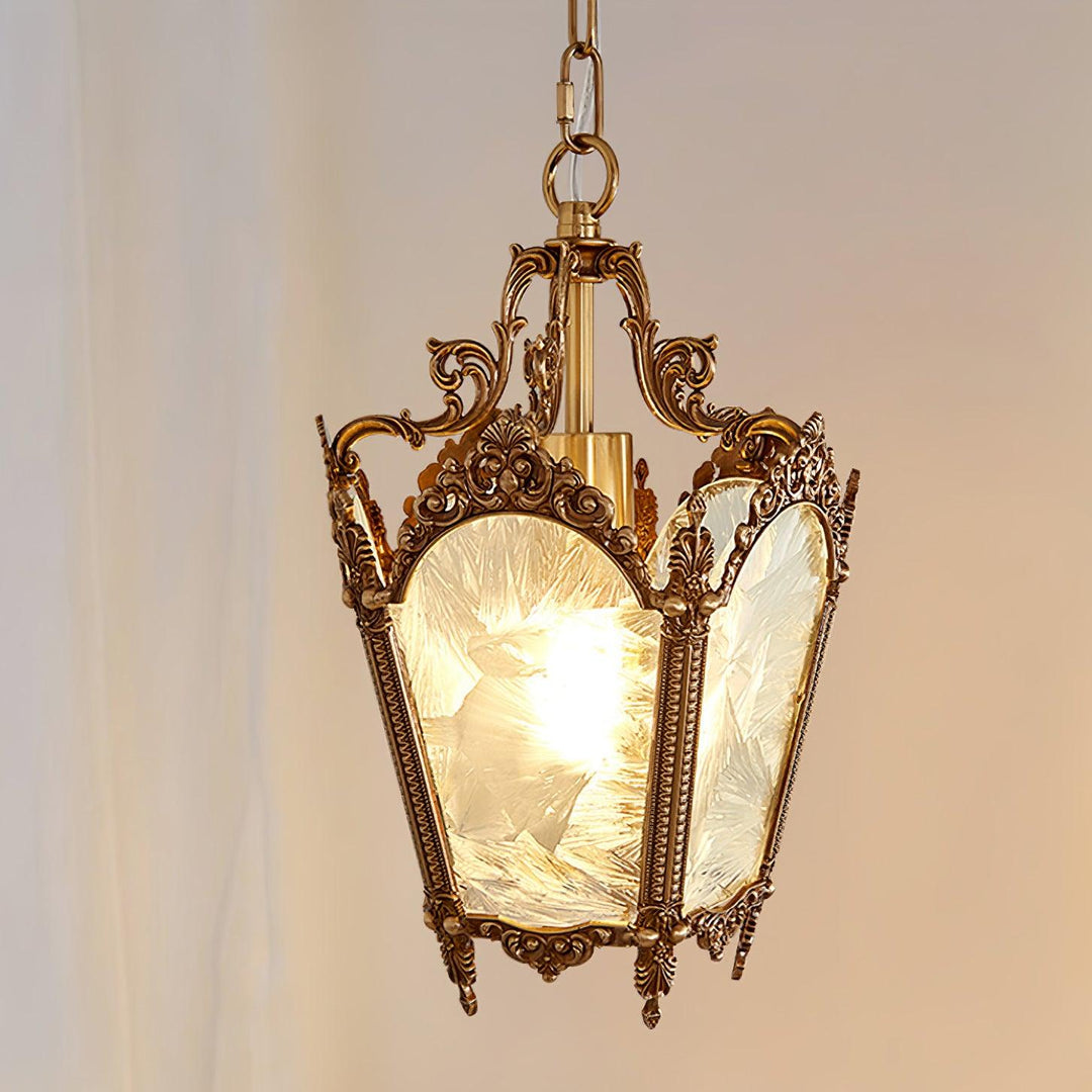 Auririelle lampada a sospensione in ottone Empire Antico elegante