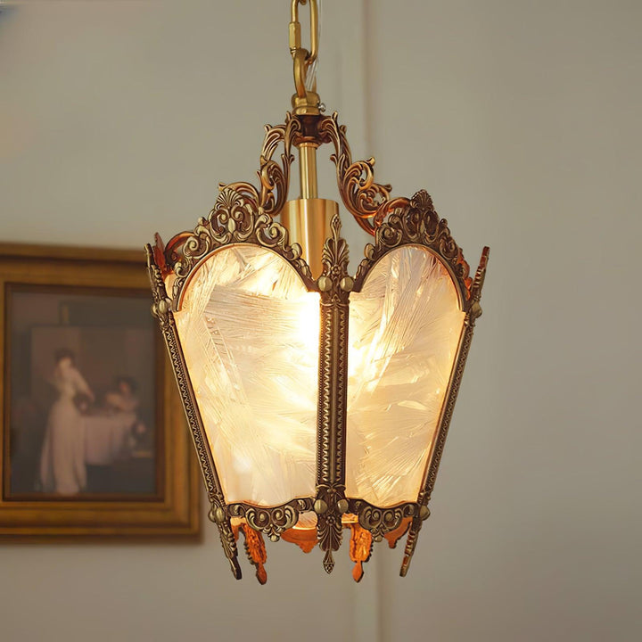 Auririelle lampada a sospensione in ottone Empire Antico elegante