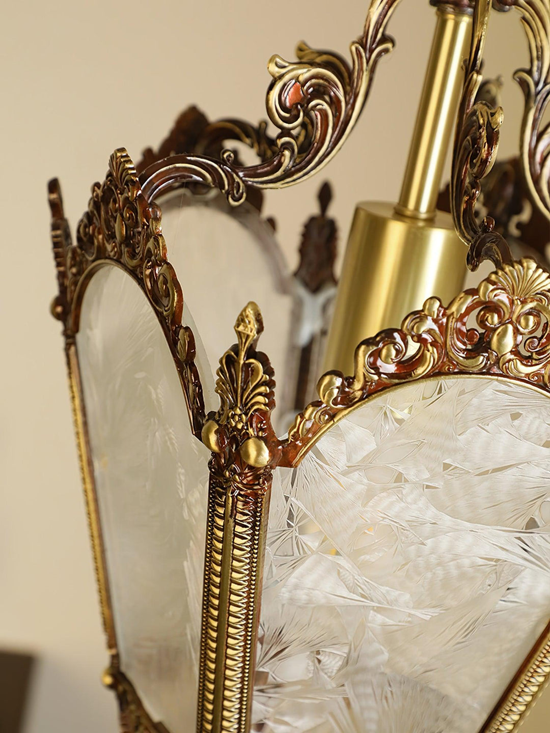 Auririelle lampada a sospensione in ottone Empire Antico elegante