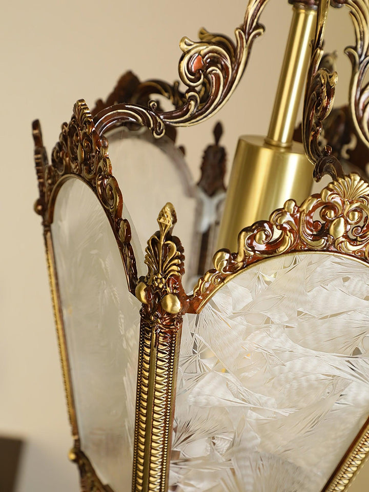 Auririelle lampada a sospensione in ottone Empire Antico elegante