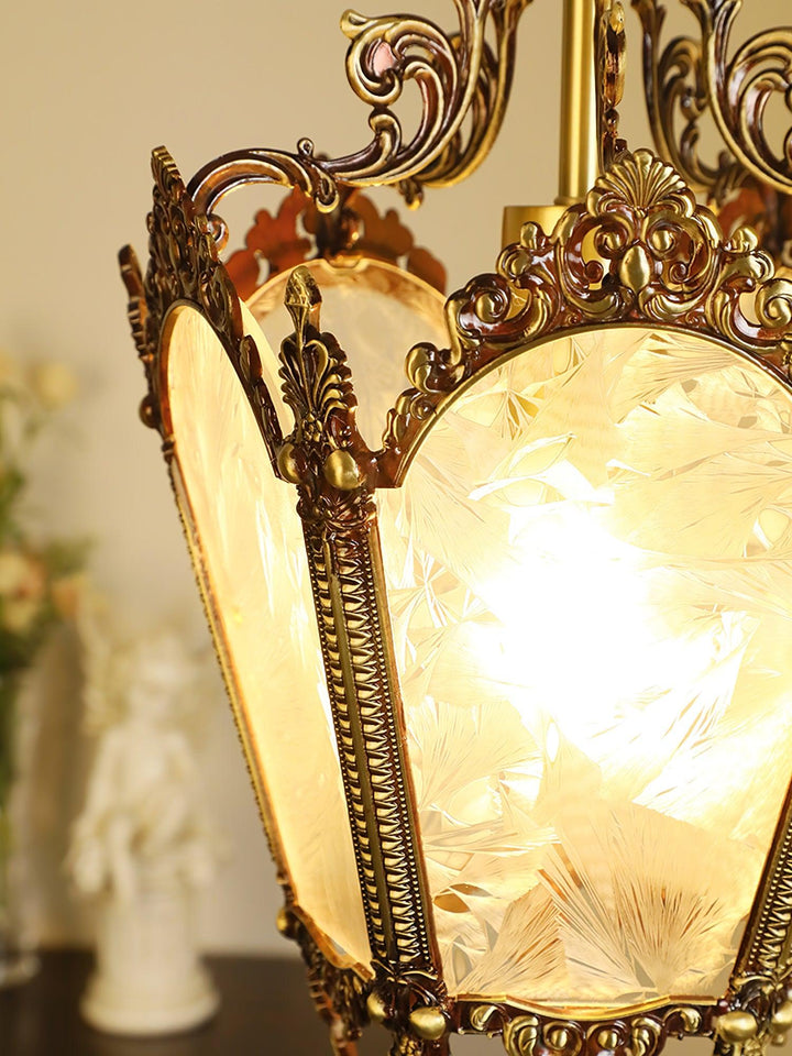Auririelle lampada a sospensione in ottone Empire Antico elegante
