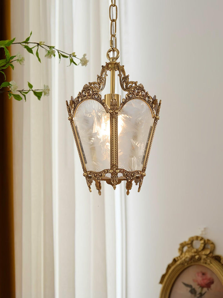Auririelle lampada a sospensione in ottone Empire Antico elegante