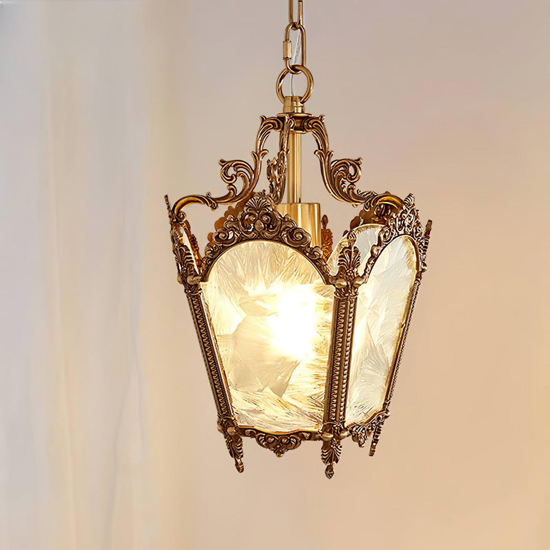 Auririelle lampada a sospensione in ottone Empire Antico elegante