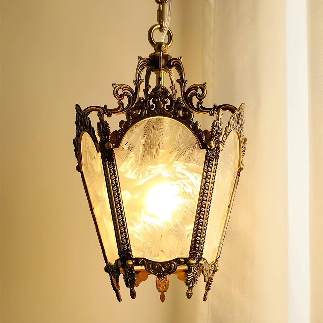 Auririelle lampada a sospensione in ottone Empire Antico elegante