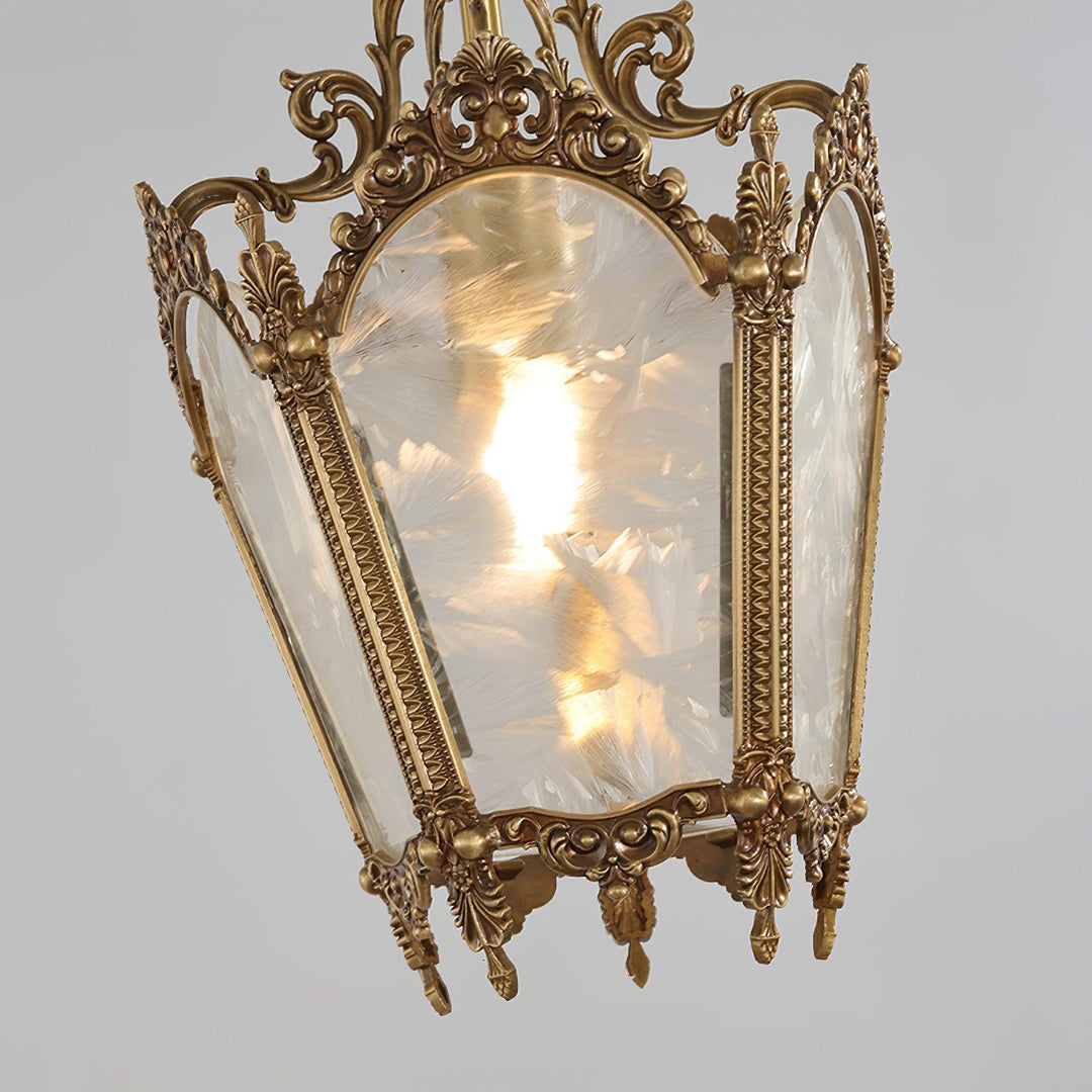 Auririelle lampada a sospensione in ottone Empire Antico elegante