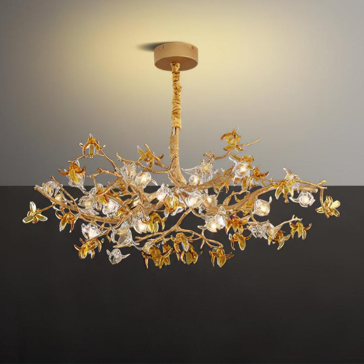 Ulfuvye lampadario Postmodern Luxury Branch ottone Cristallo