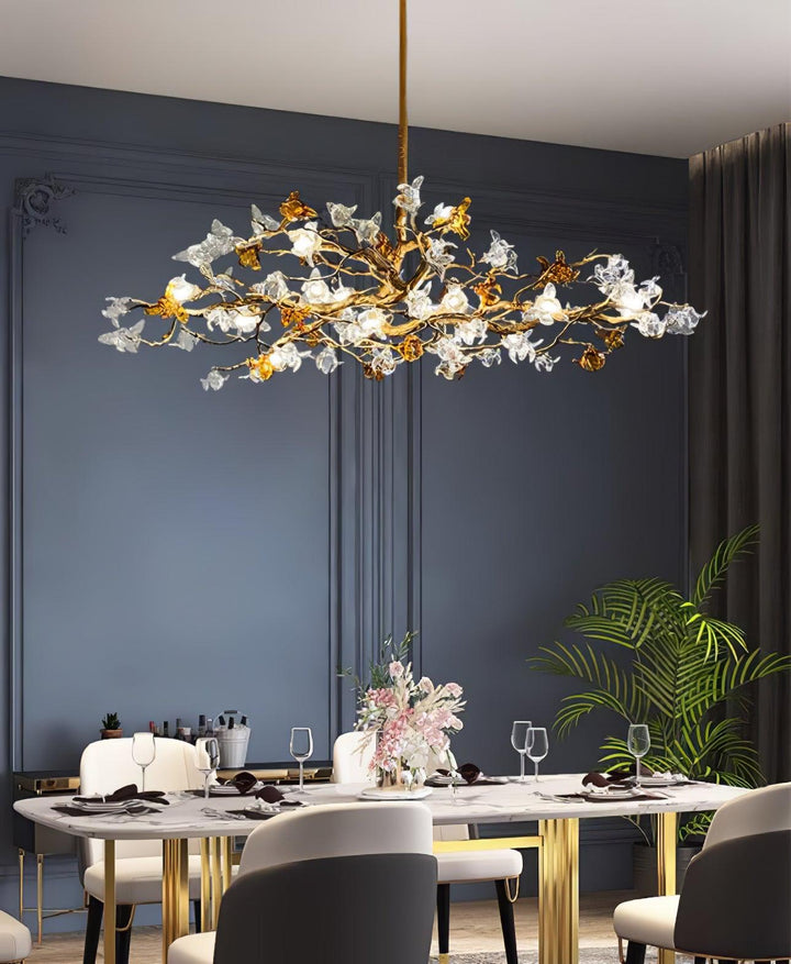 Ulfuvye lampadario Postmodern Luxury Branch ottone Cristallo
