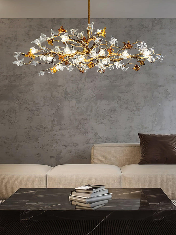 Ulfuvye lampadario Postmodern Luxury Branch ottone Cristallo