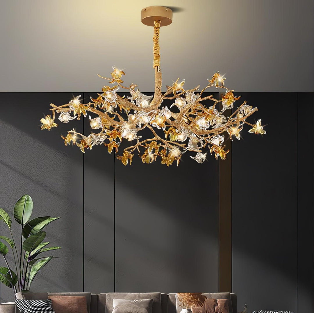 Ulfuvye lampadario Postmodern Luxury Branch ottone Cristallo