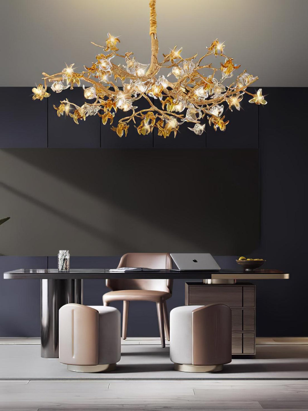 Ulfuvye lampadario Postmodern Luxury Branch ottone Cristallo