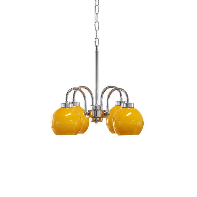 Liororian lampadario sfera in vetro Giallo
