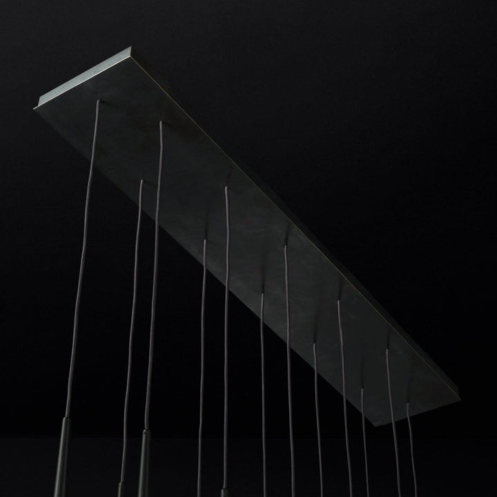 Lampadario con Paralume in Cristallo e ottone Lucido minimalista