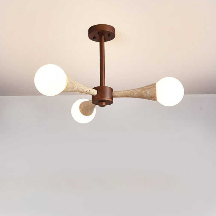 Arbor lampadario travertino