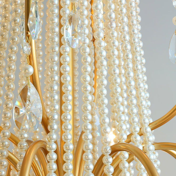 Eurvaros lampadario vintage in ottone con Cristallo
