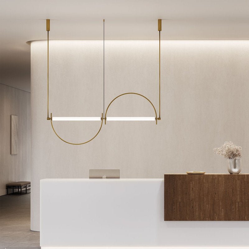 Arched Linear Led lampadario