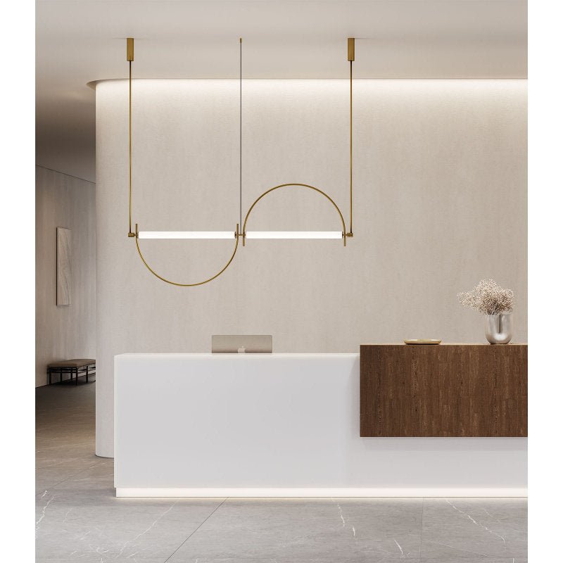 Arched Linear Led lampadario