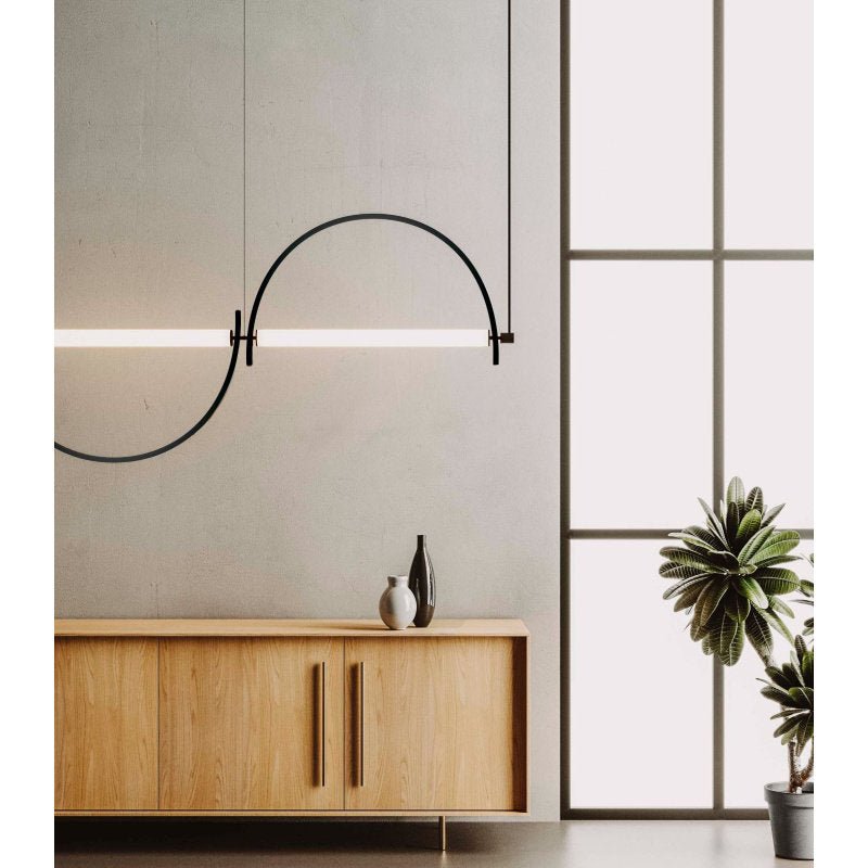 Arched Linear Led lampadario