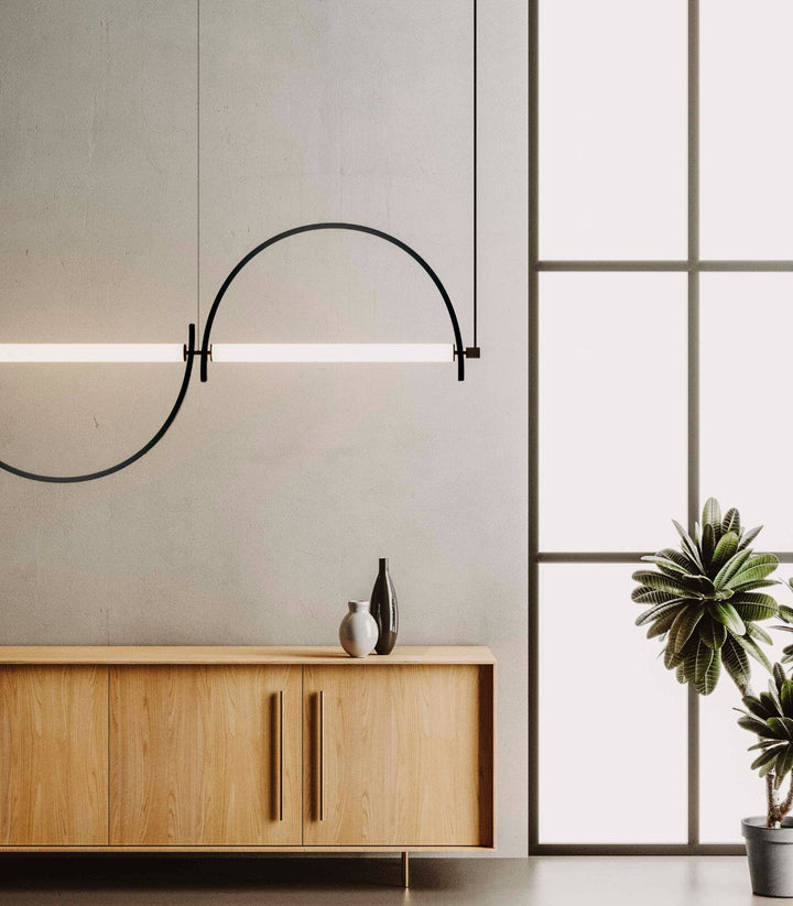 Arched Linear Led lampadario