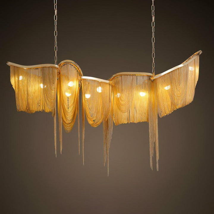 Soleraria lampadario Frangia Oro