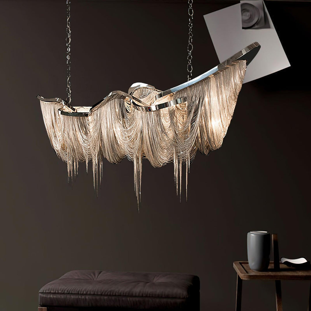 Soleraria lampadario Frangia Oro
