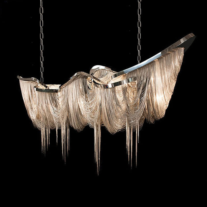 Soleraria lampadario Frangia Oro